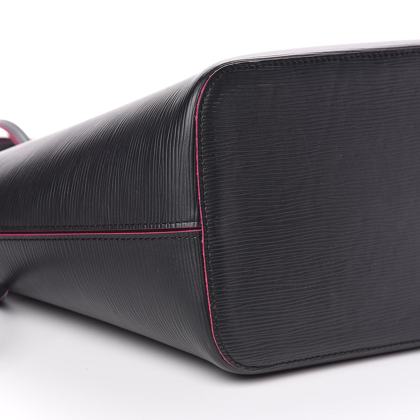 Epi Neverfull MM Black Hot Pink
