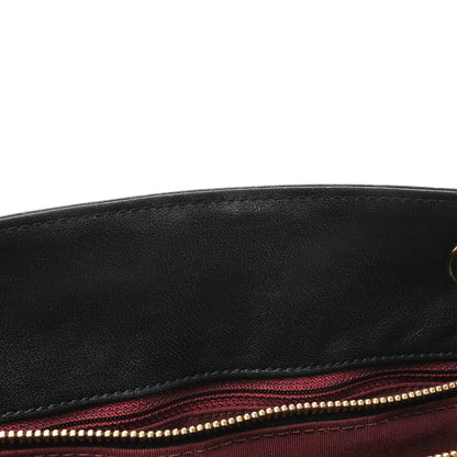 Chanel Sheepskin Quilted Mademoiselle Vintage Shopping Tote Black 11 of 17