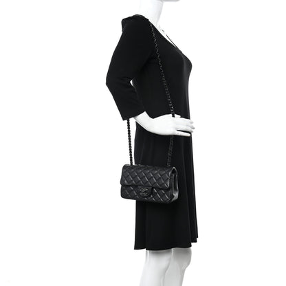 Chanel Lambskin Quilted Mini Rectangular Flap So Black 2 of 11