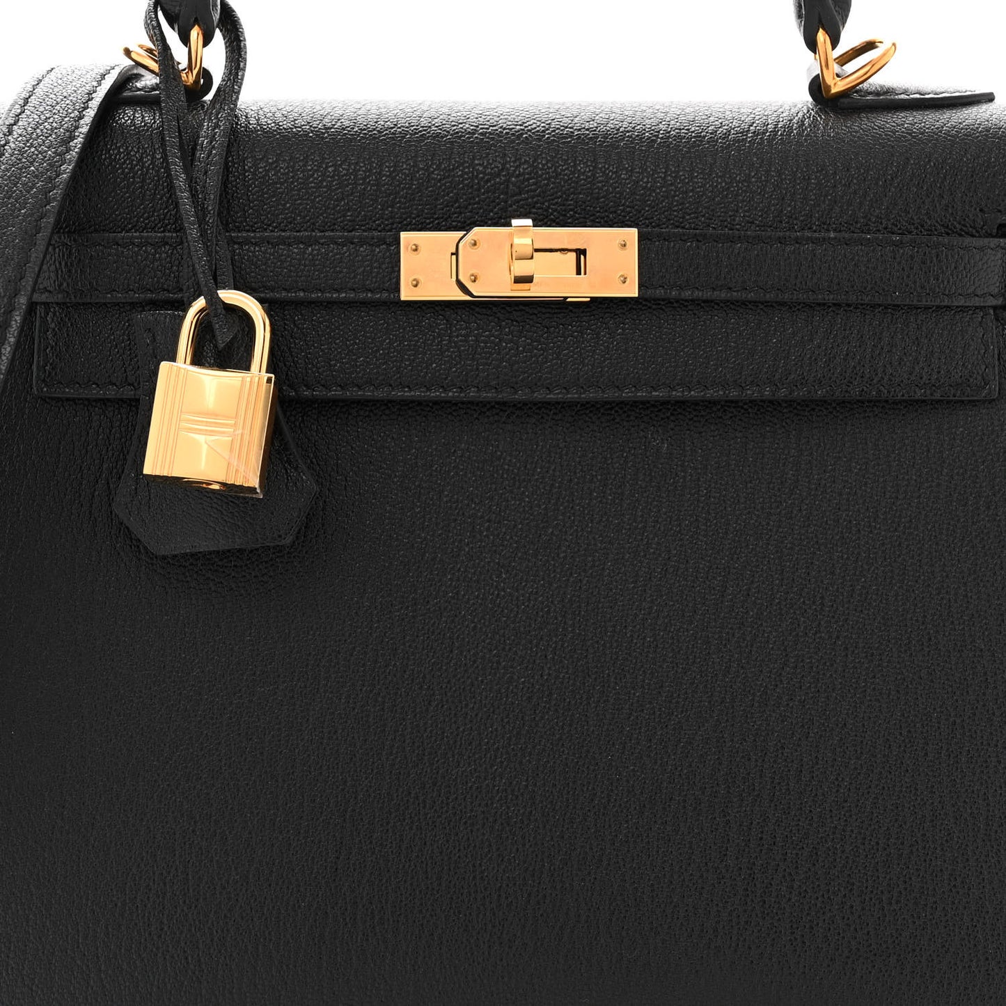 Chevre Mysore Horseshoe Kelly Sellier 25 Black