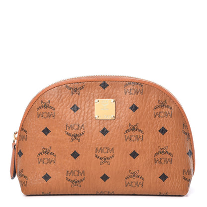 MCM Visetos Heritage Cosmetic Pouch Cognac 1 of 13