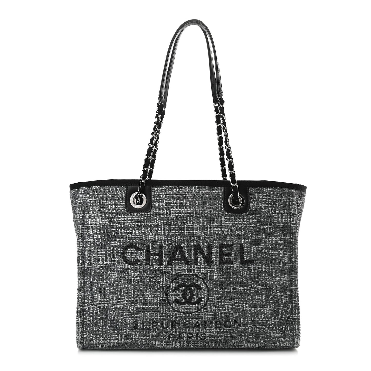 Canvas Small Deauville Tote Grey
