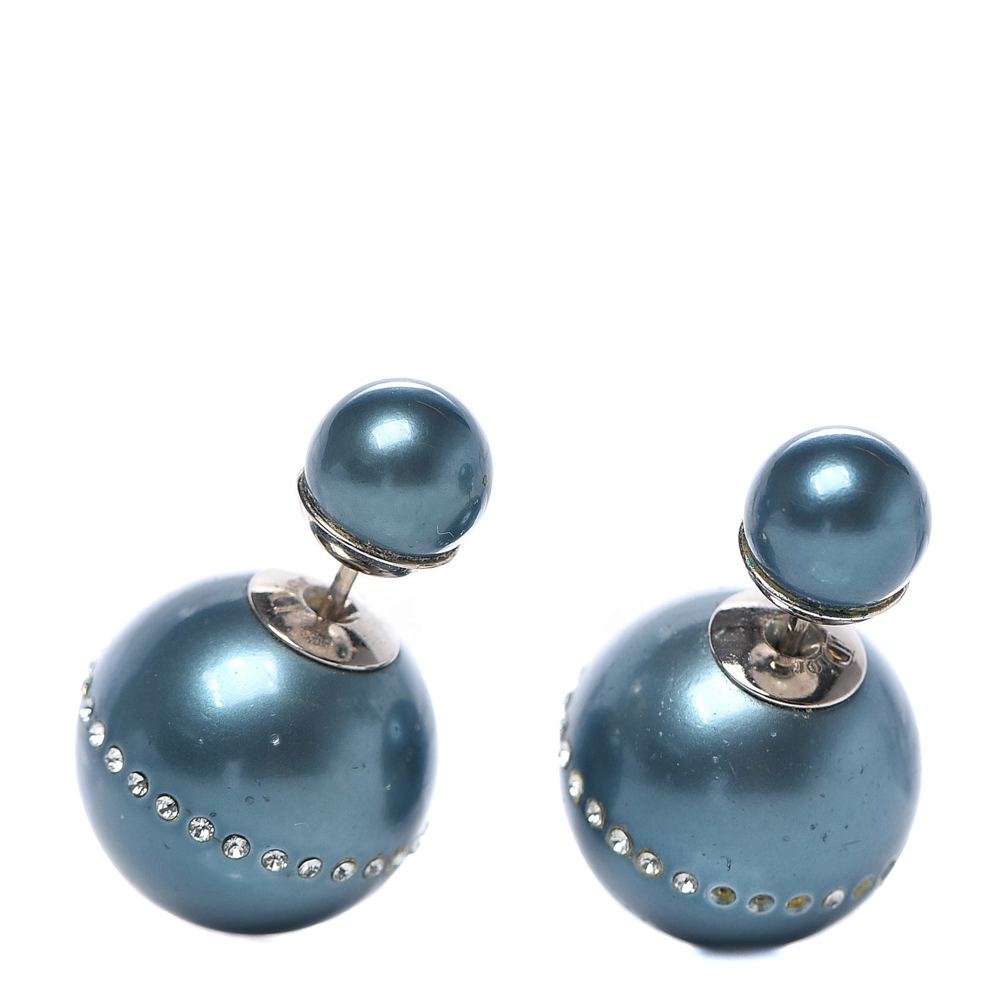 Crystal Mise En Dior Tribal Earrings Blue