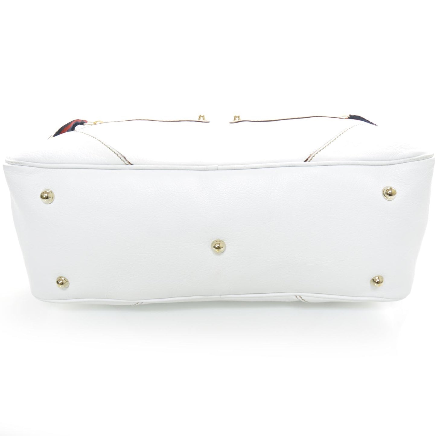 Leather Capri Bowler White