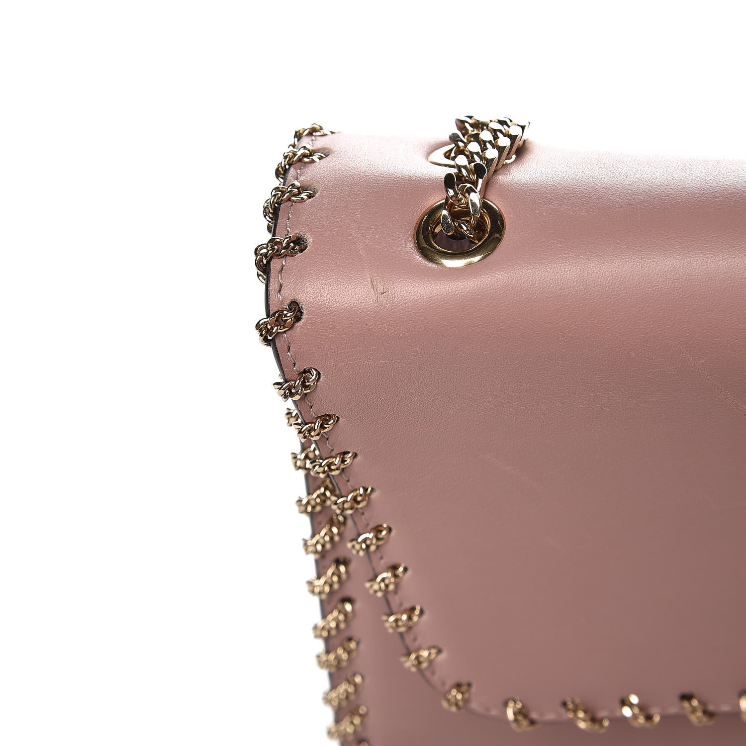 Valentino Garavani Vitello Groumette Small Rockstud Demilune Shoulder Bag Lipstick 8 of 11