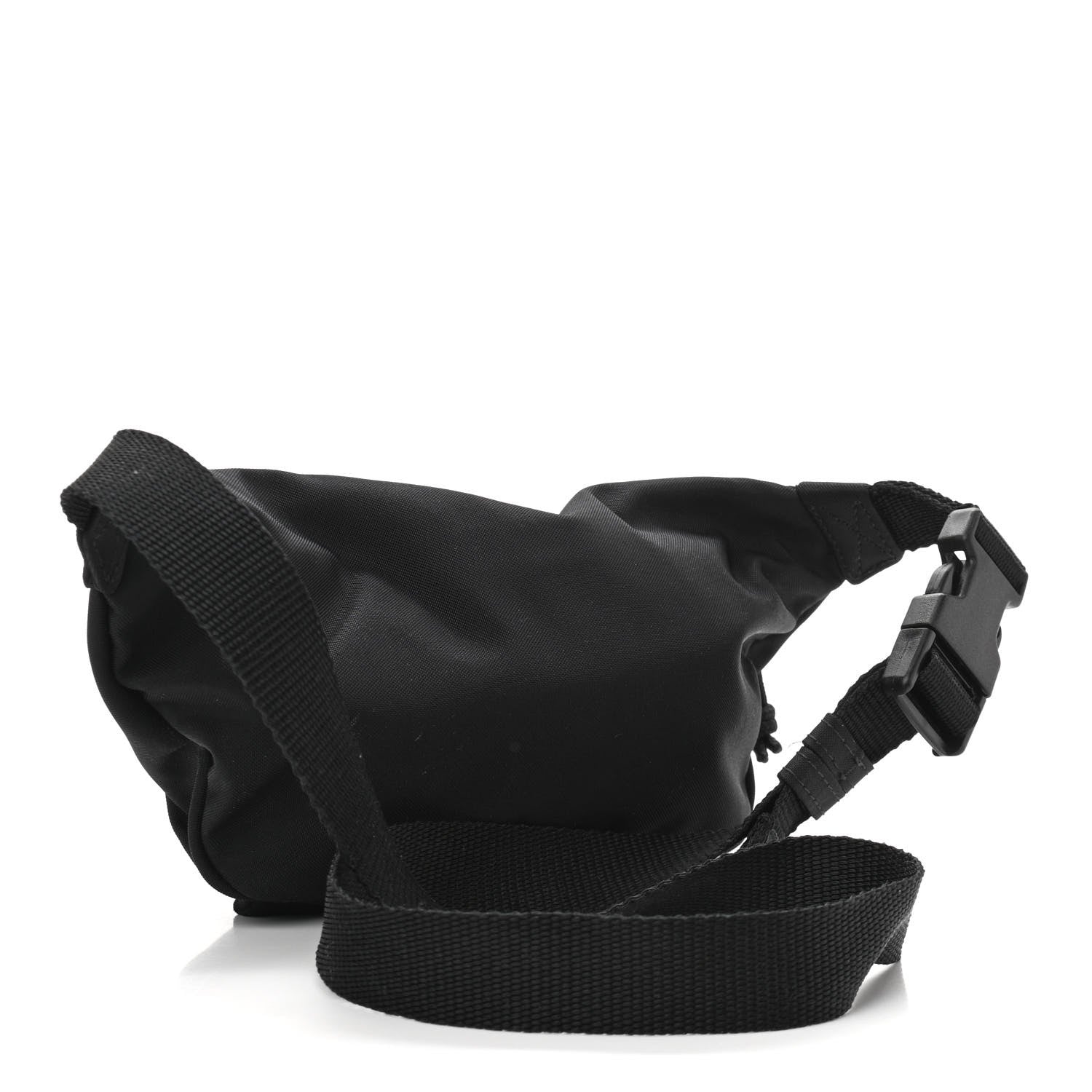 Balenciaga Sport Nylon Logo Embroidered Wheel Belt Bag Black White 3 of 11
