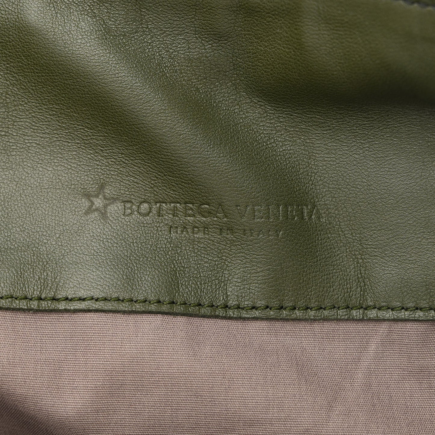 Nappa Intrecciato Tote Green