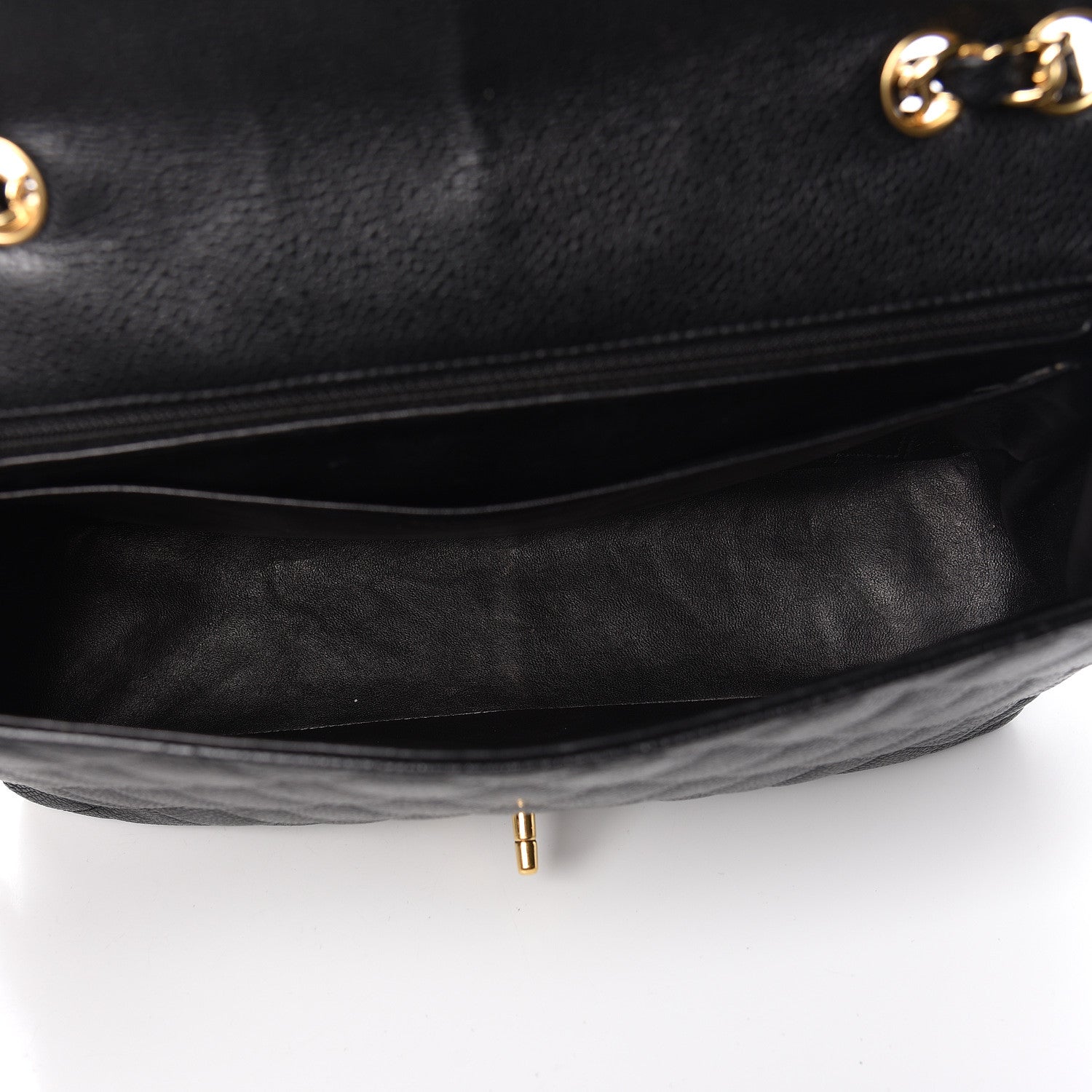 Chanel Caviar Quilted Jumbo Single Flap Black 7 of 15