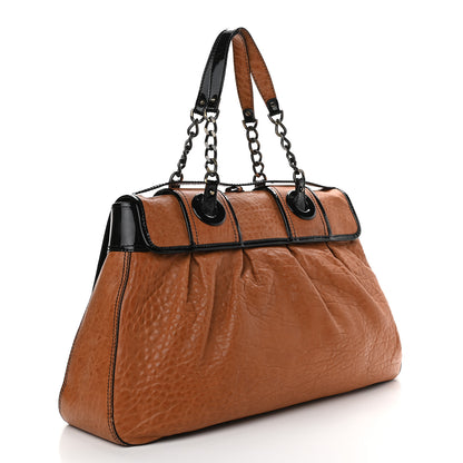 Fendi Nappa Patent Large B Bag Osso Black 2 of 10