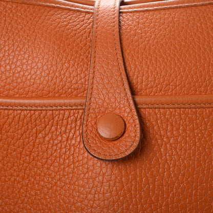 Hermes Taurillon Clemence Evelyne III PM Orange 11 of 21