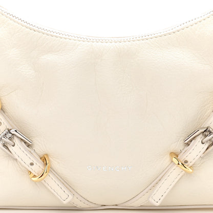 Givenchy Tumbled Calfskin Mini Voyou Boyfriend Party Bag White 8 of 10