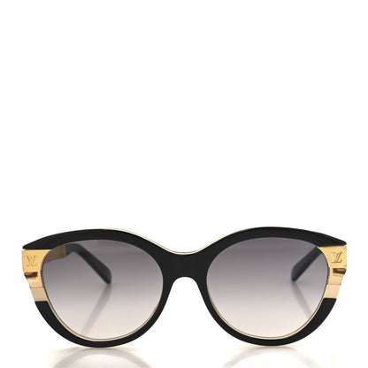 Louis Vuitton Acetate Petit Soupcon Cat Eye Sunglasses Z1857W Black 2 of 7