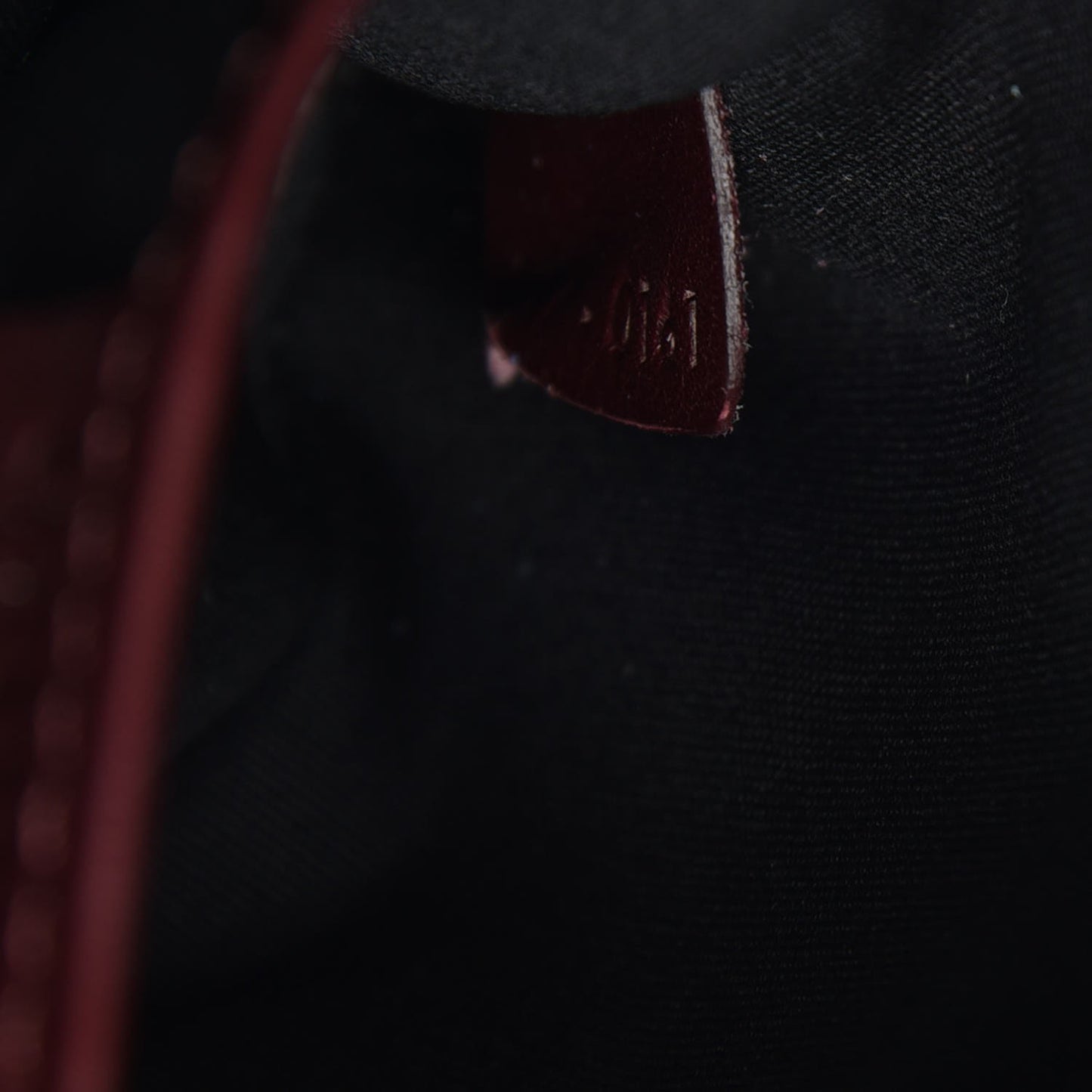 Smooth Calfskin Nano Luggage Burgundy