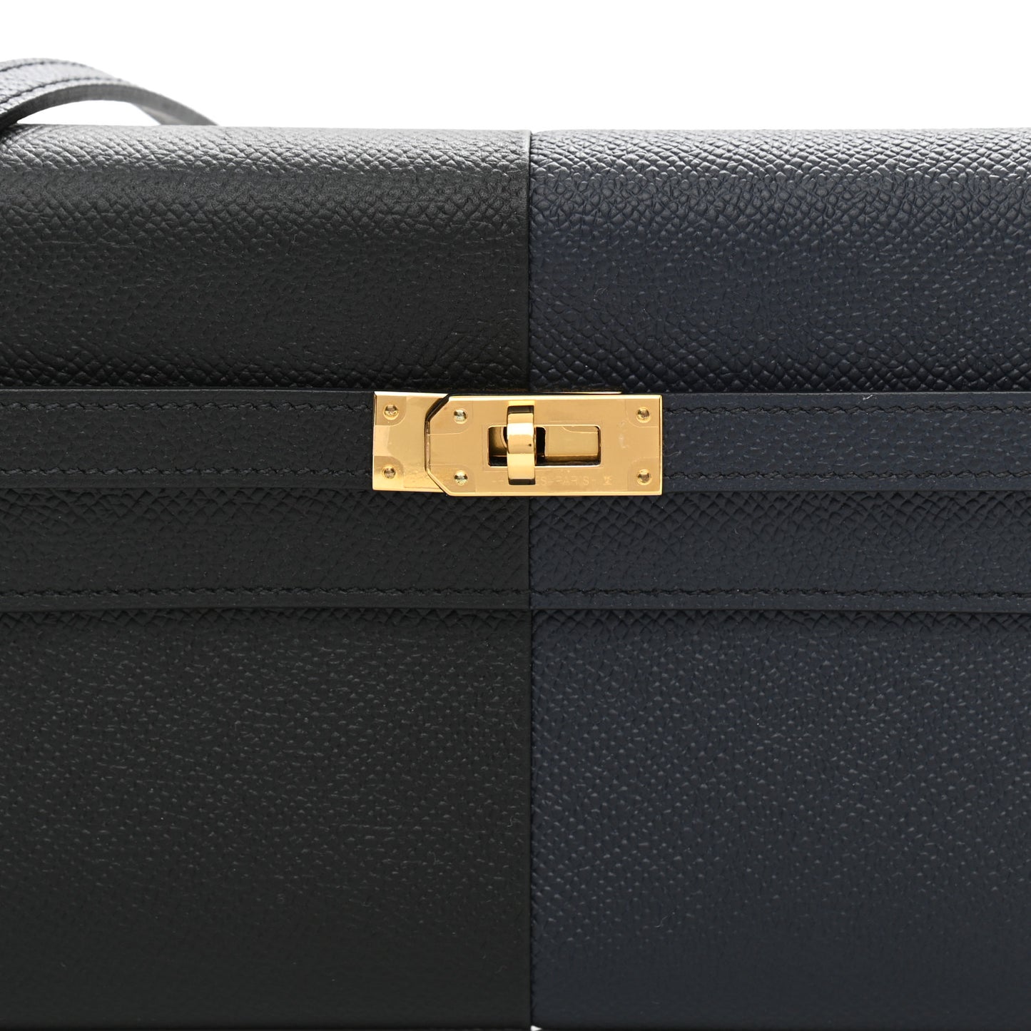 Epsom Casaque Kelly Wallet To Go Black Bleu Indigo Bleu Frida