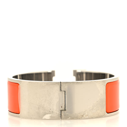 Hermes Enamel Wide Clic Clac H Bracelet PM Orange 3 of 5
