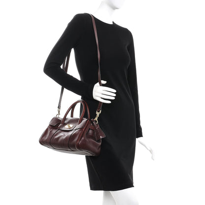 Mulberry Natural Leather Small Bayswater Oxblood 2 of 8