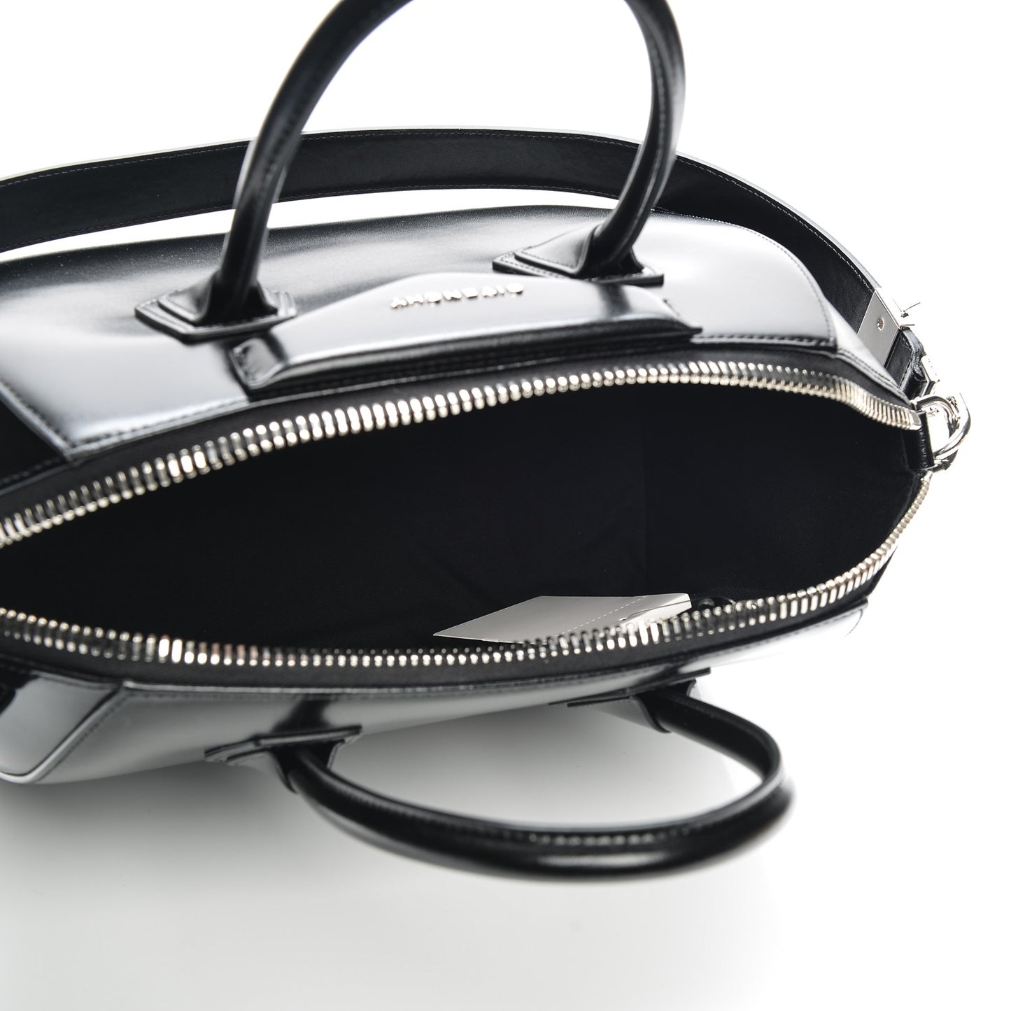 Shiny Lord Calfskin Medium Antigona Black