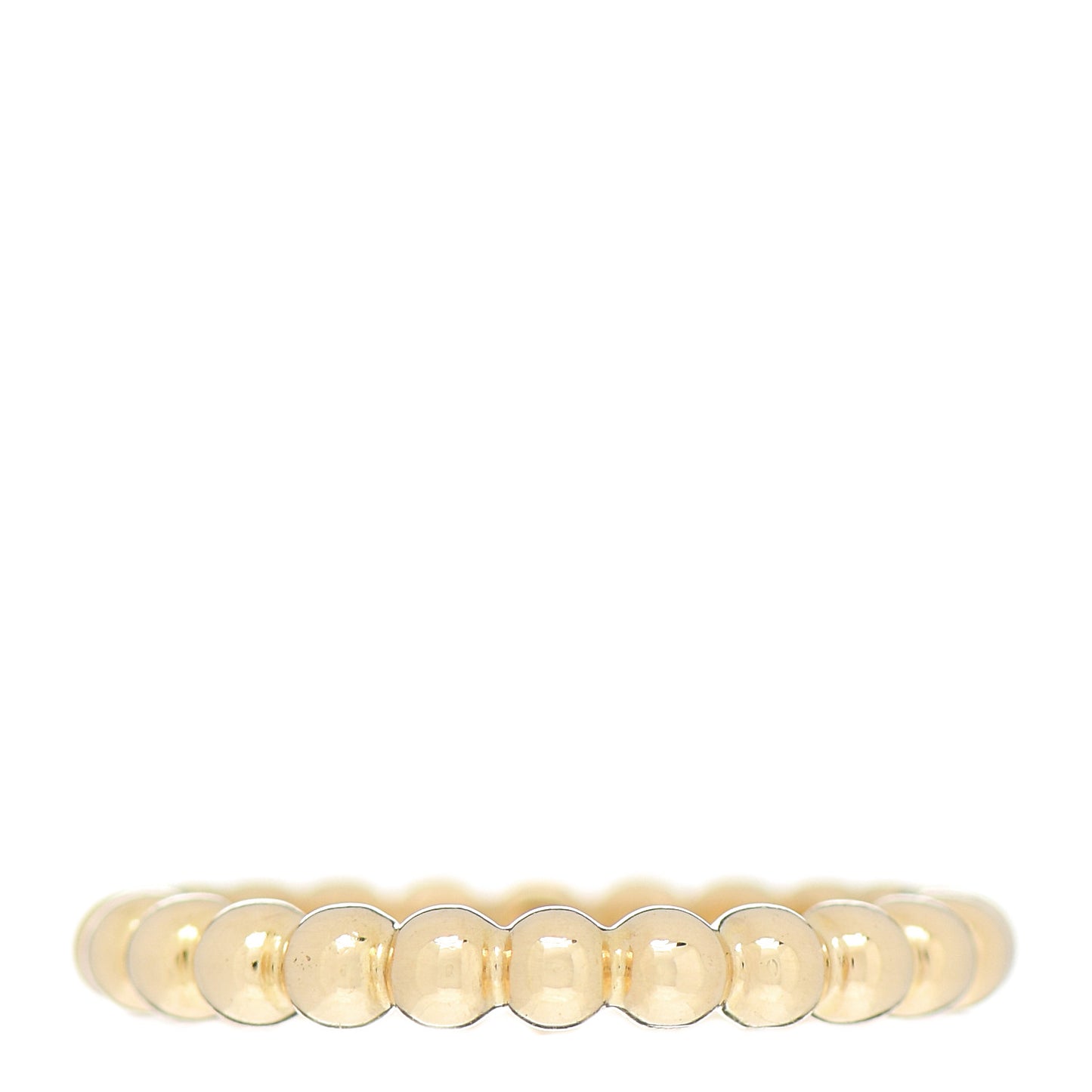 18K Yellow Gold Medium Perlee Ring 52 6