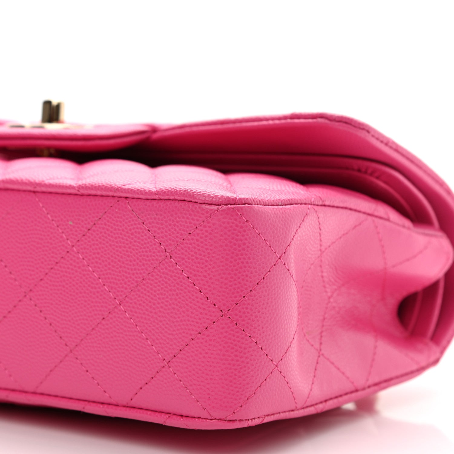 Chanel Caviar Quilted Small Double Flap Dark Pink 10 of 12