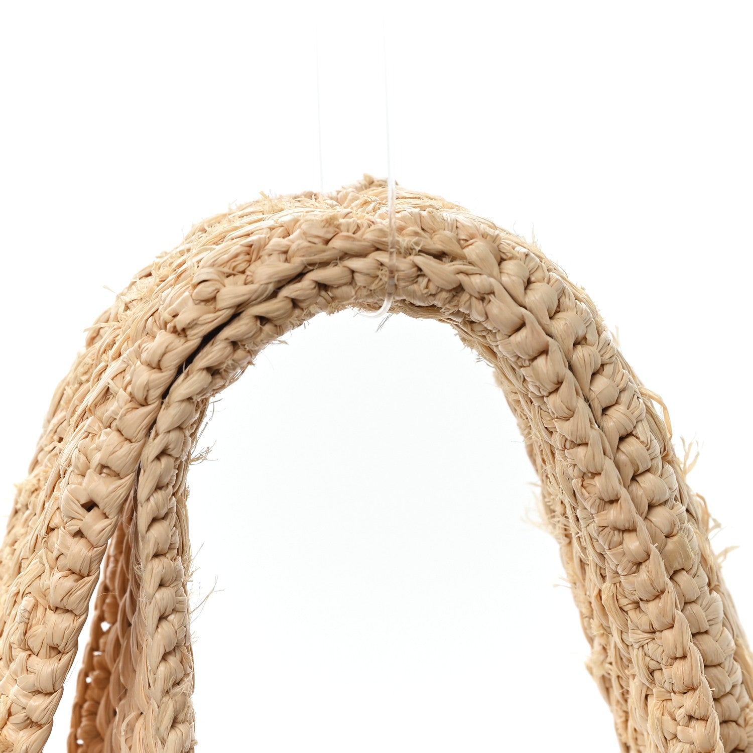 Loewe X PAULA'S IBIZA Raffia Medium  Font Tote Natural Tan 10 of 10