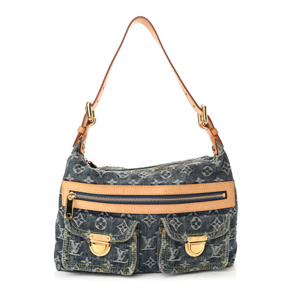 Louis Vuitton Monogram Denim Baggy PM Blue 1 of 12