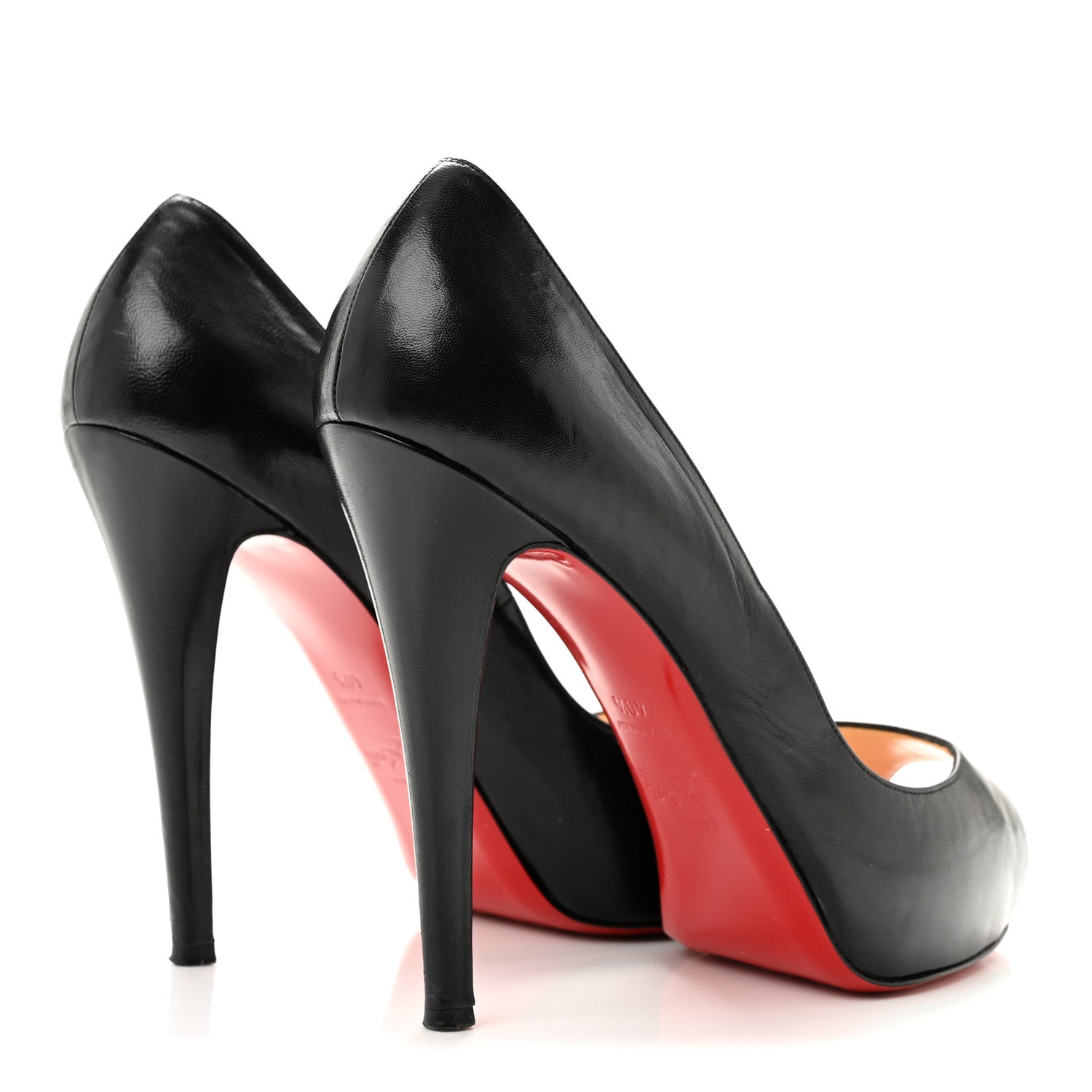 Christian Louboutin Kid Very Prive 120 Pumps 40.5 Black Red 5 of 10