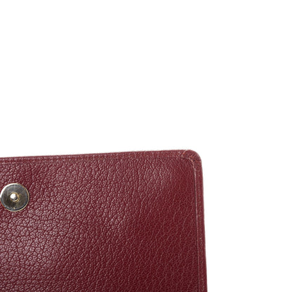 Balenciaga Chevre Gold Metallic Edge Hardware Money Wallet Bordeaux 14 of 15