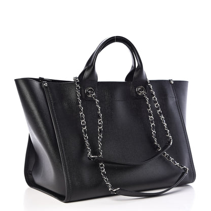 Chanel Caviar Medium Studded Deauville Tote Black 3 of 10