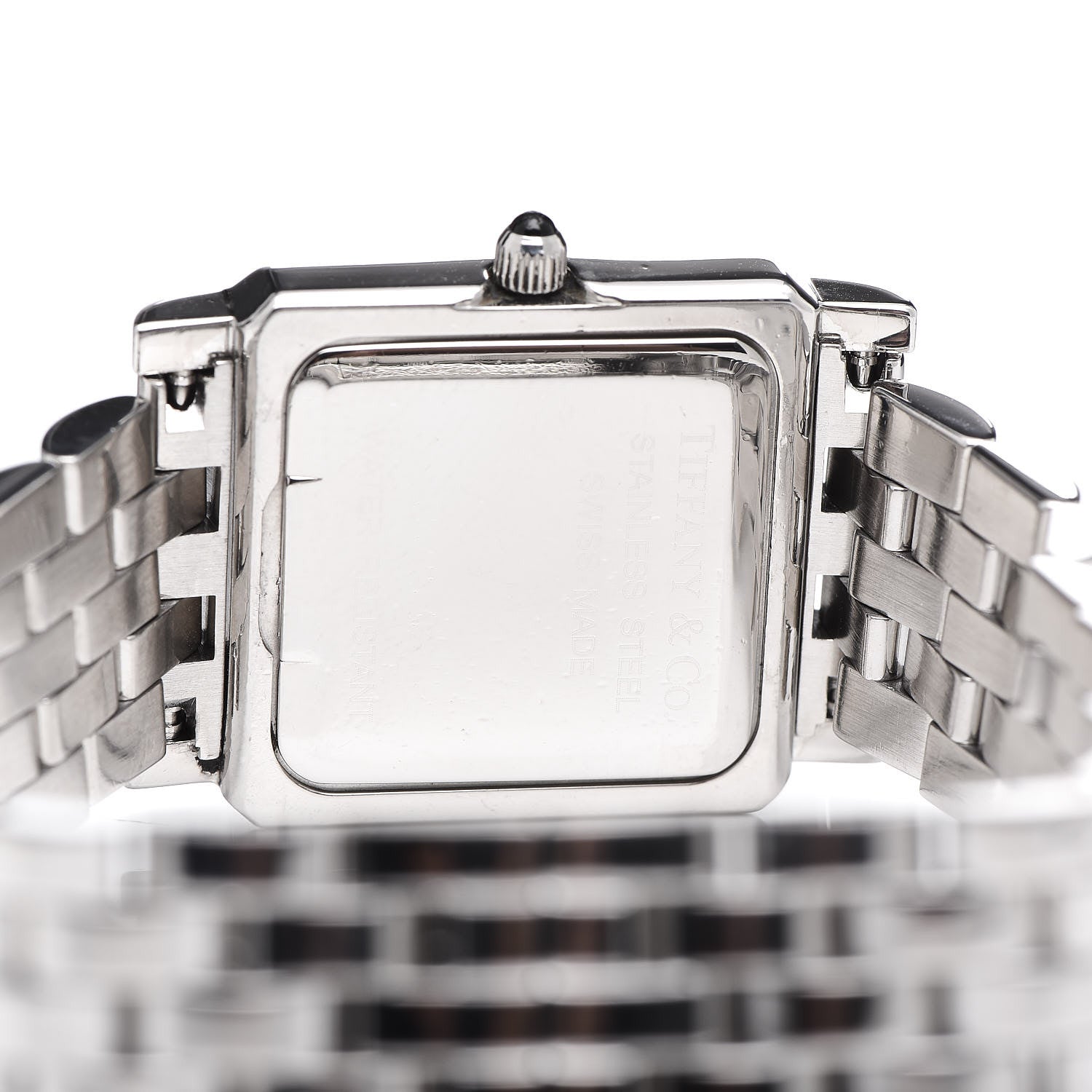 Tiffany Stainless Steel 24mm Classic Square Quartz Watch 5 of 7