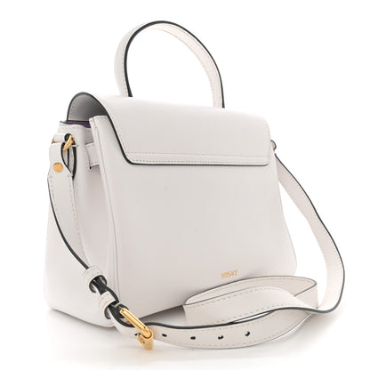 Versace Calfskin Medium La Medusa Top Handle Handbag Optical White 3 of 11
