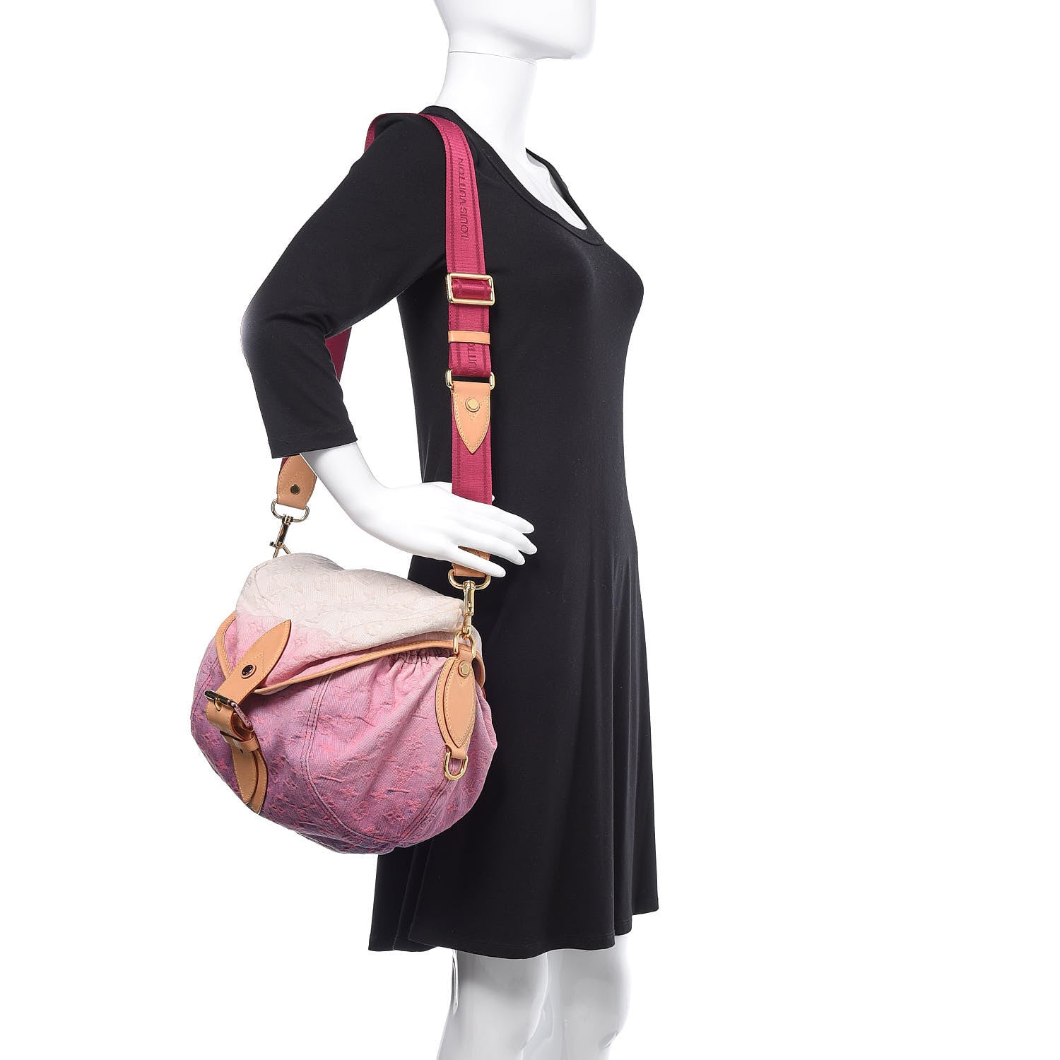 Louis Vuitton Denim Sunshine Messenger Rouge Fauviste 2 of 16