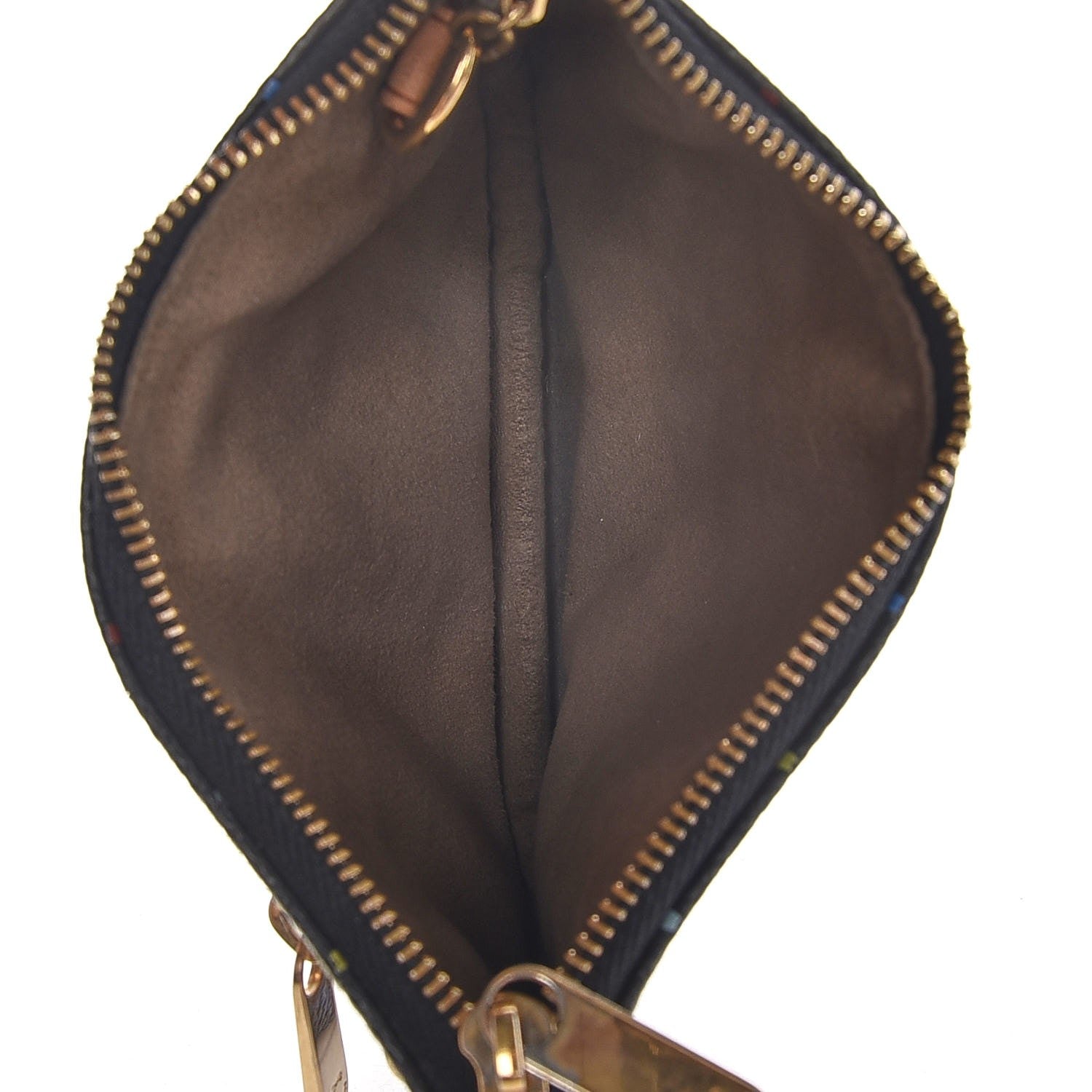 Louis Vuitton Monogram Multicolor Pochette Plate MM Black 5 of 7