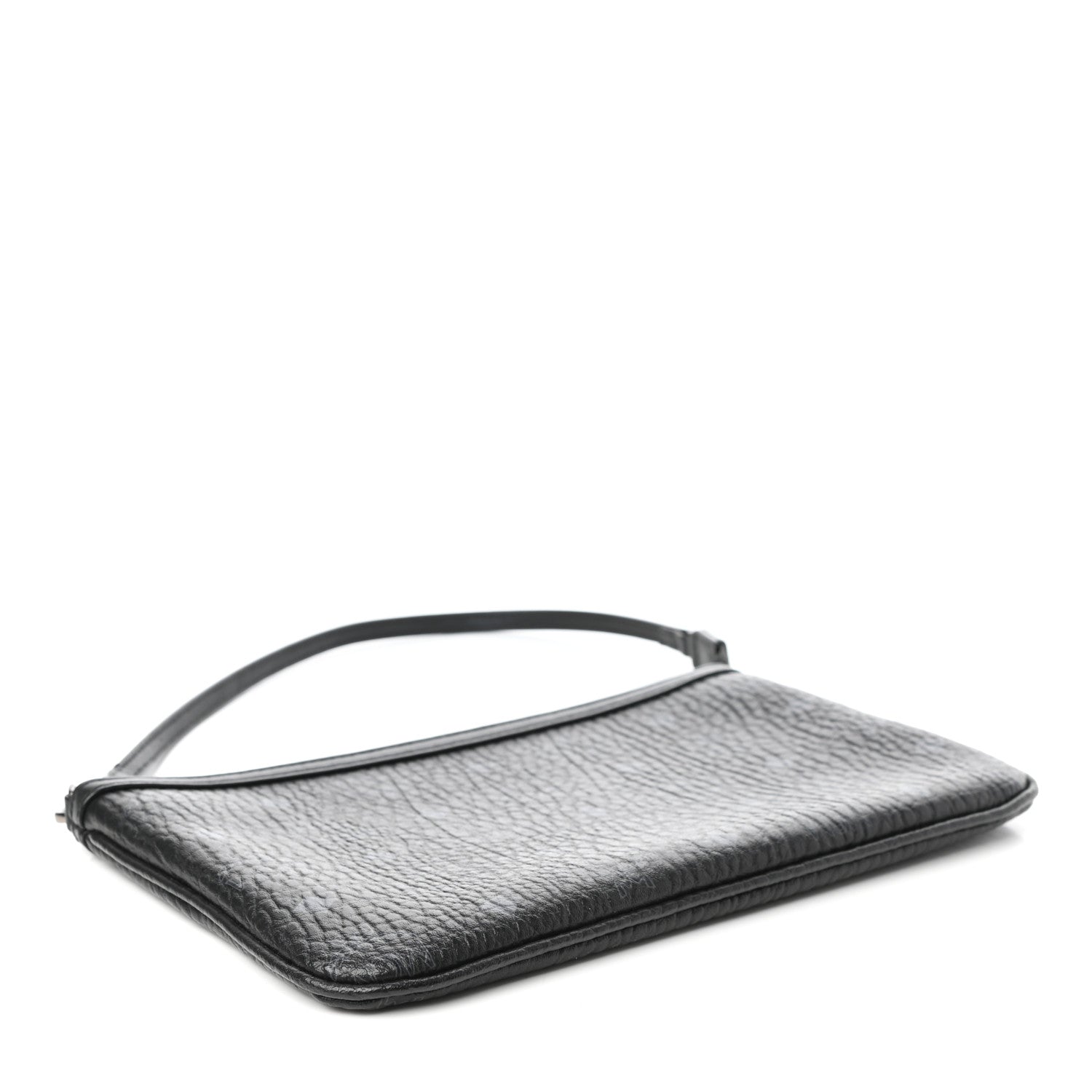 MCM Visetos Liz Shopper Tote Pouch Black 4 of 5