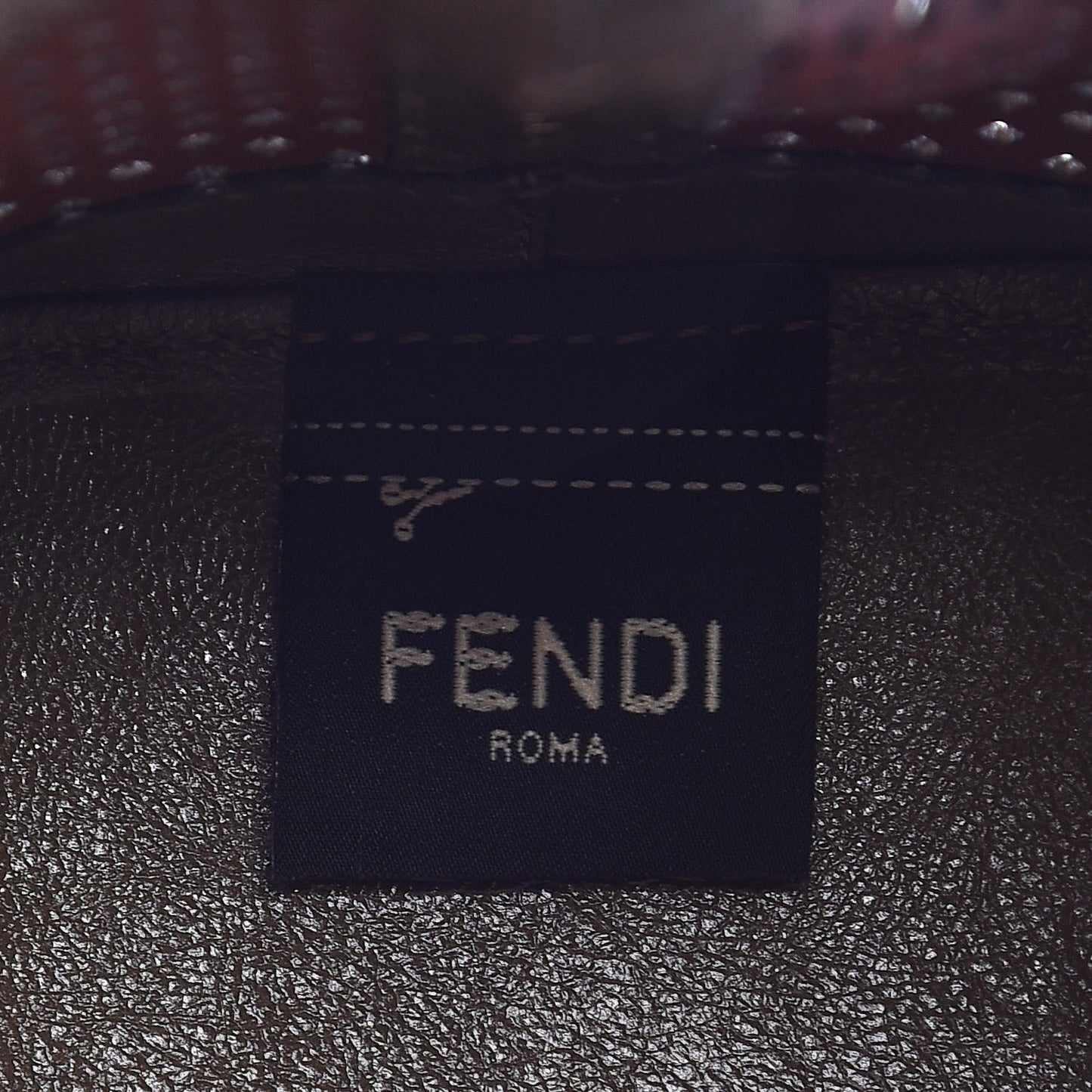 Vitello Liberty Glossy Lambskin F is Fendi Perforated Mini Mon Tresor Bucket Bag White Ice Rust Maya