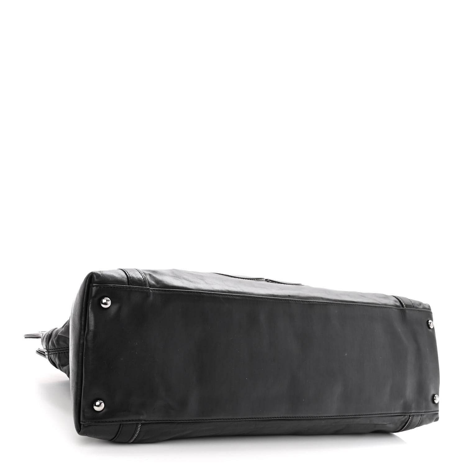Chanel Lambskin East West Soho Shopper Black 4 of 11