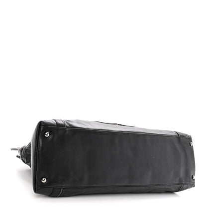 Chanel Lambskin East West Soho Shopper Black 4 of 11