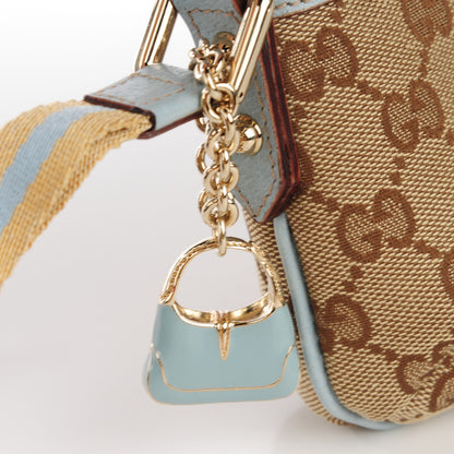 Gucci Monogram Jolicoeur Wristlet Blue 8 of 8