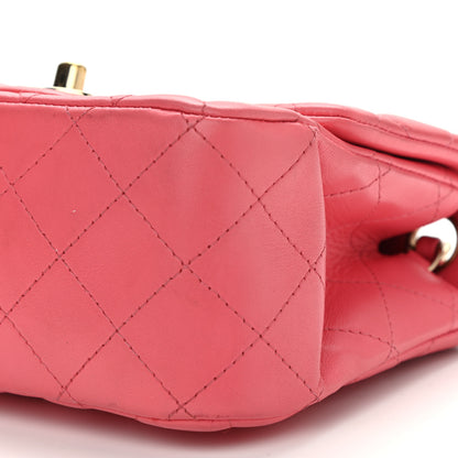 Chanel Lambskin Quilted Mini Square Flap Pink 9 of 15