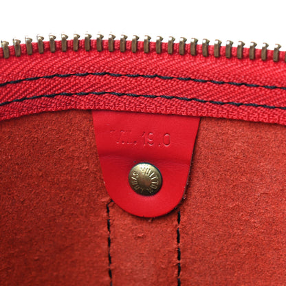 Louis Vuitton Epi Keepall 45 Castillan Red 9 of 15