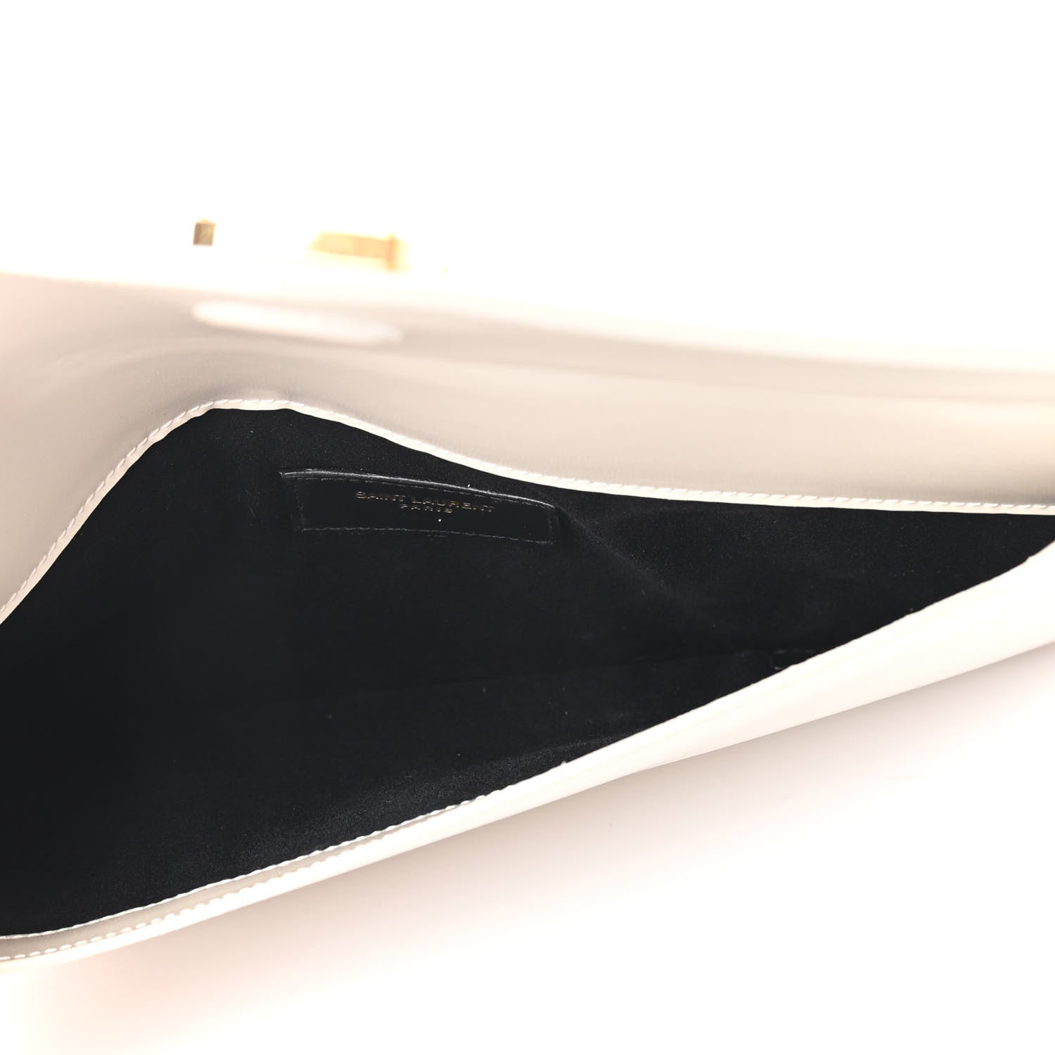 Saint Laurent Smooth Shiny Calfskin Uptown Pouch Crema Soft 5 of 11