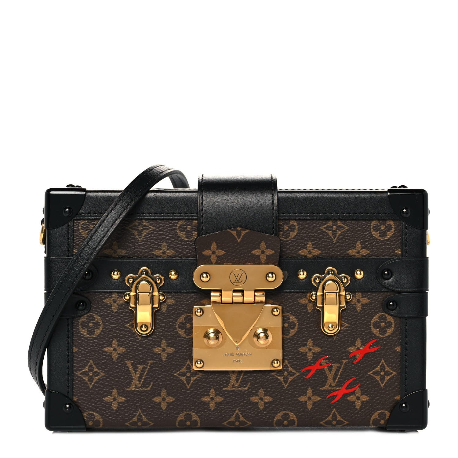 Louis Vuitton Monogram Petite Malle Black 1 of 9