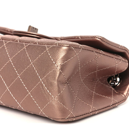 Chanel Metallic Grained Calfskin Quilted 2.55 Reissue Mini Flap Copper Pink 10 of 11