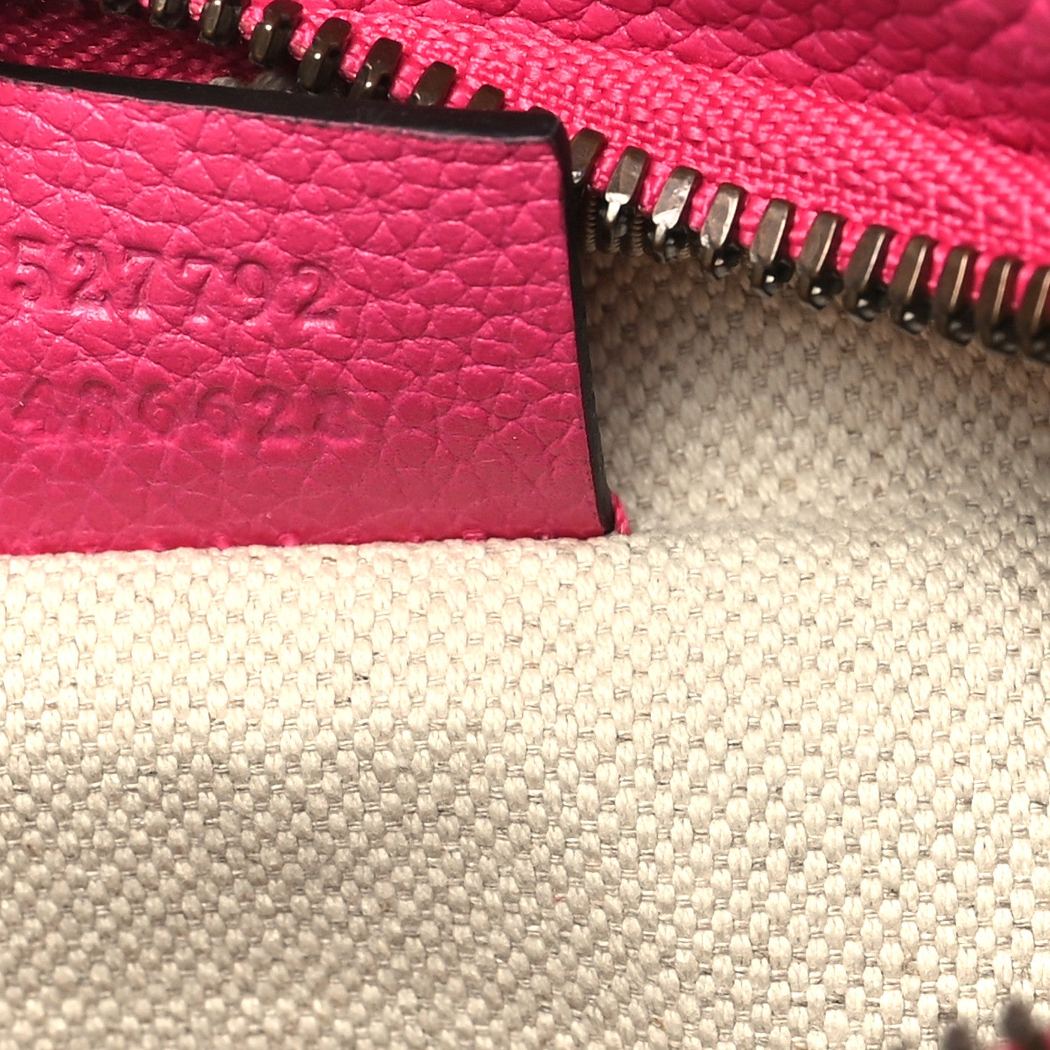 Gucci Grained Calfskin Small Logo Belt Bag Box Pink Green 7 of 10