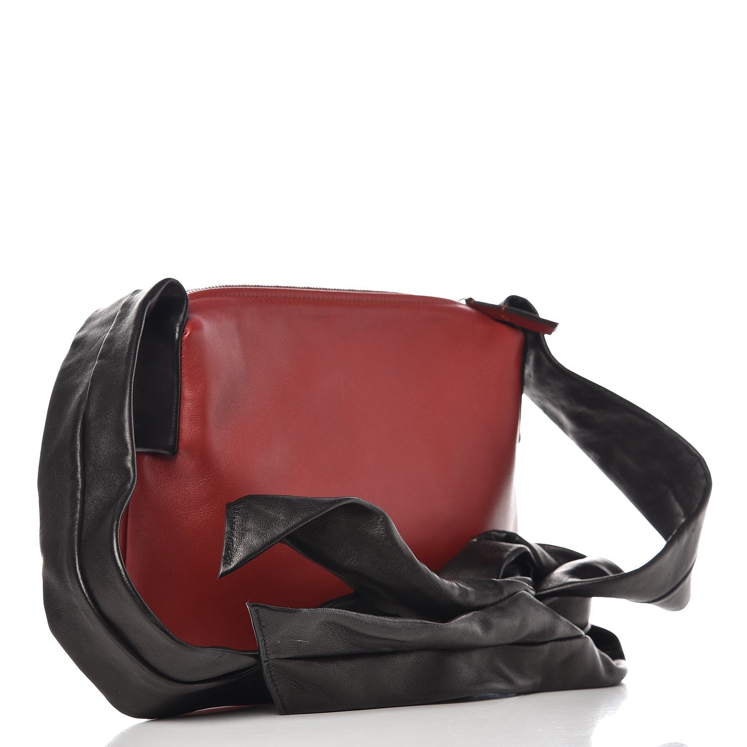 Celine Calfskin Small Ribbon Shoulder Bag Merlot 3 of 8