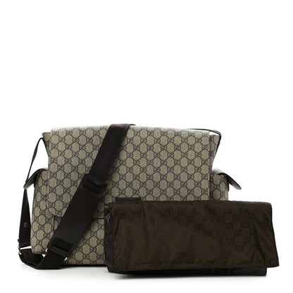 Gucci GG Plus Monogram Messenger Diaper Bag Dark Brown 1 of 11