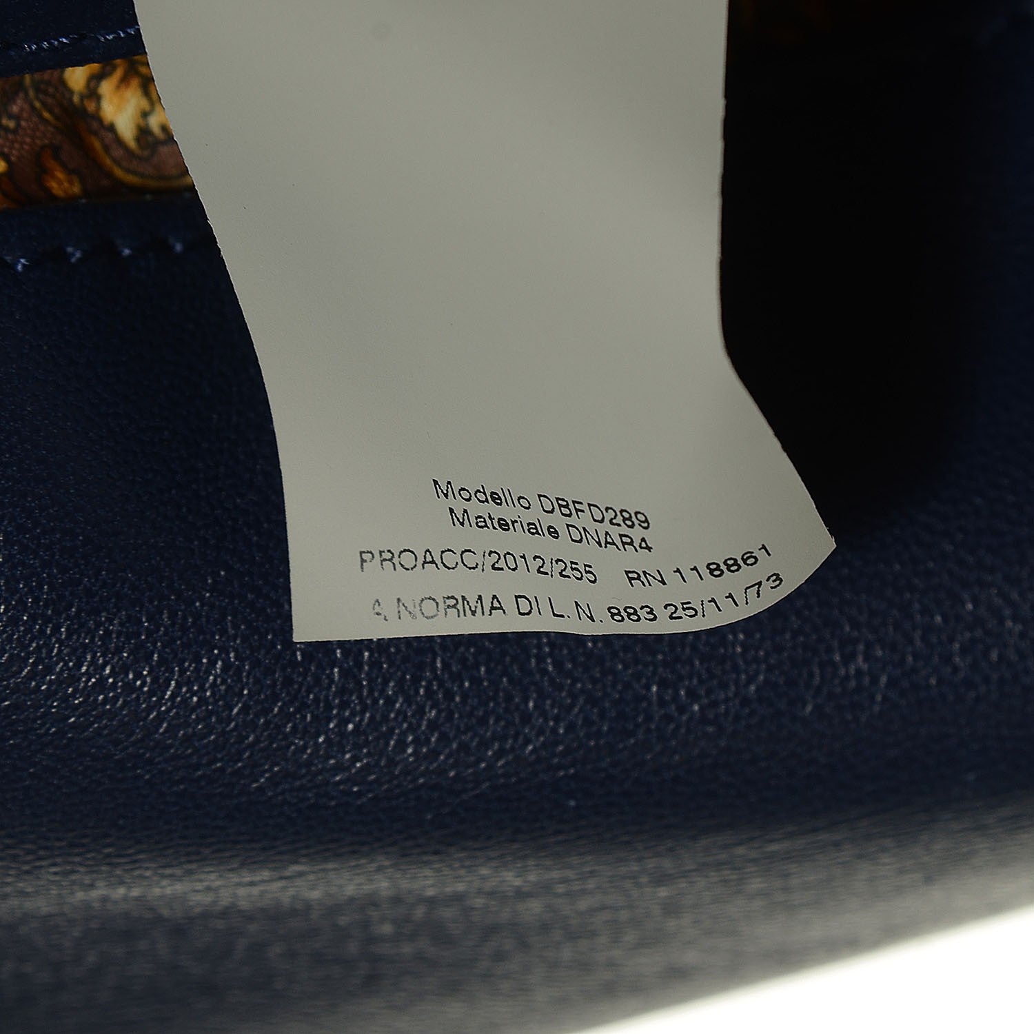 Versace Barocco Quilted Nappa Altea Vanitas Satchel Blue 8 of 9