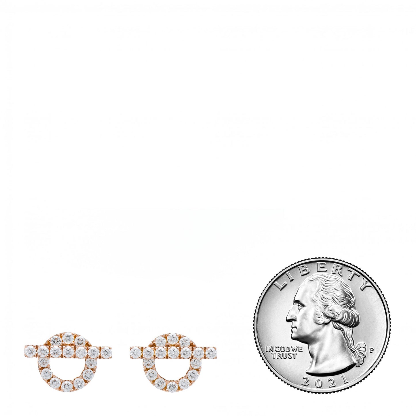 18K Rose Gold Diamond Finesse Earrings