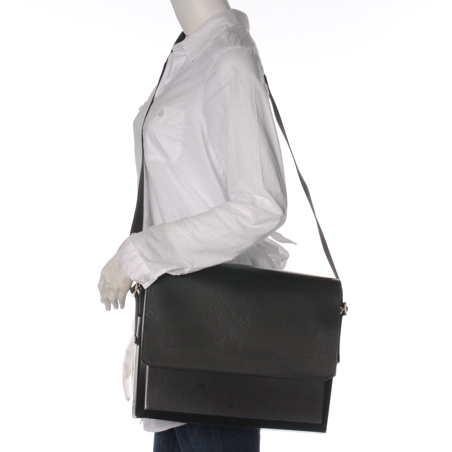 Monogram Glace Fonzie Messenger Bag Brown