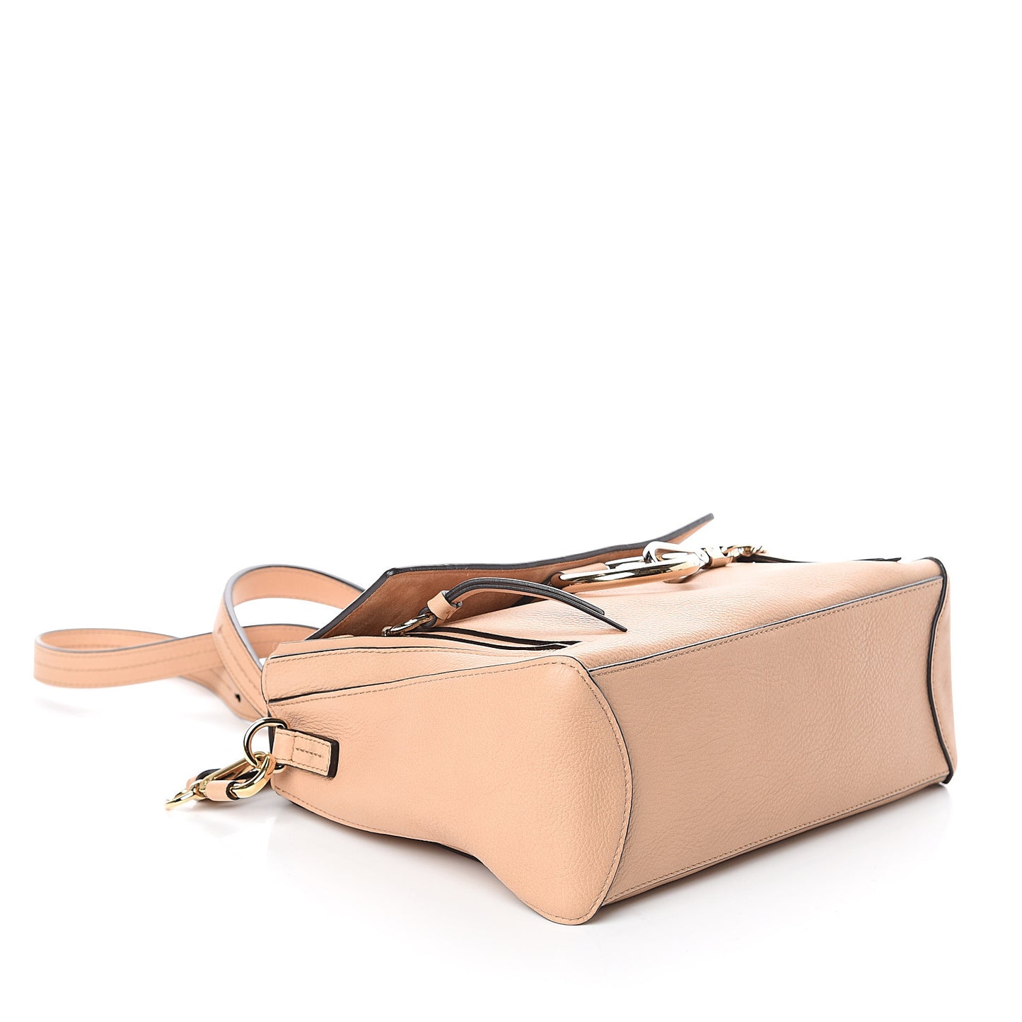 Calfskin Small Faye Day Shoulder Bag Blush Nude