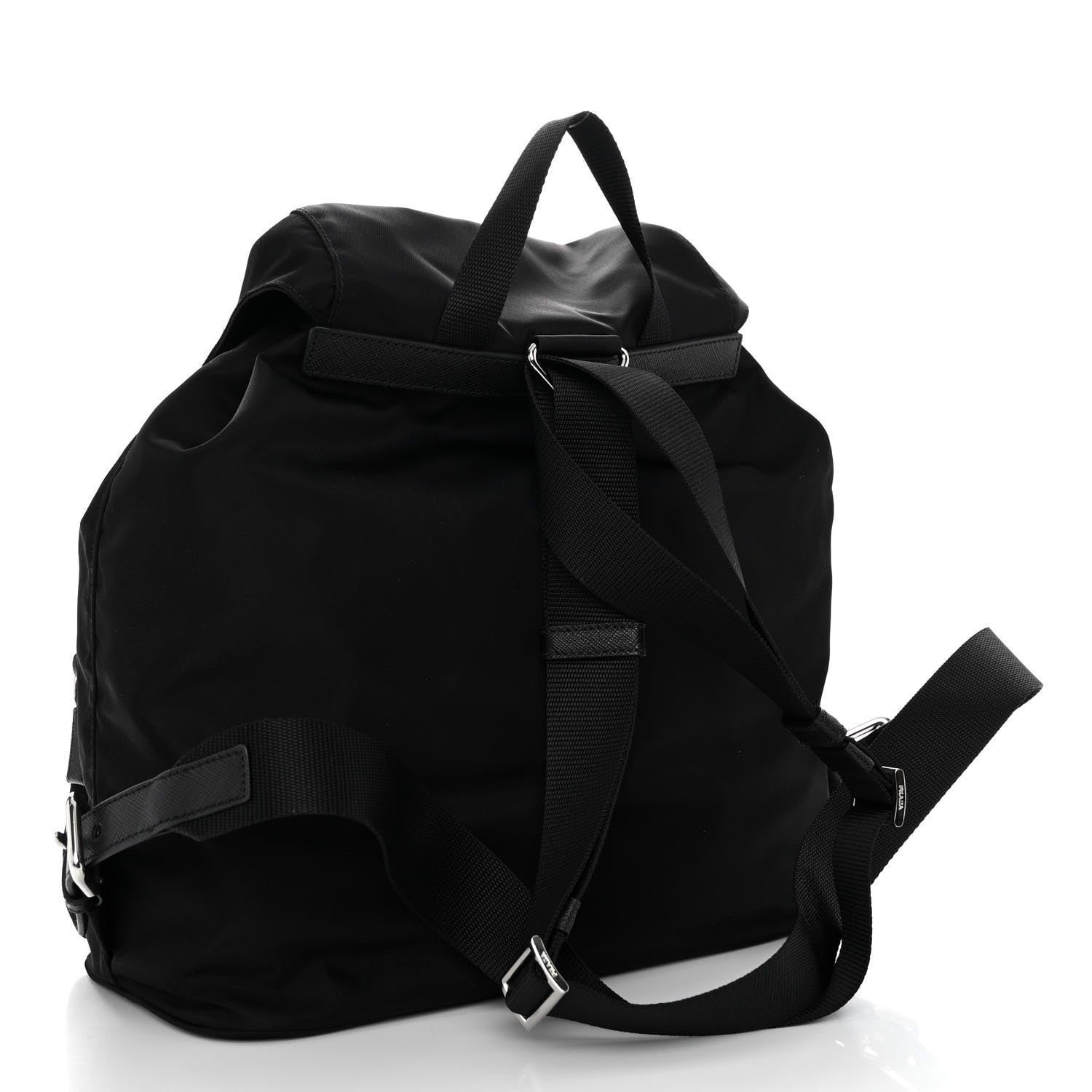 Prada Nylon Vela Large Backpack Black 3 of 10